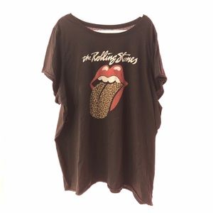 Torrid Rolling Stones cheetah t-shirt